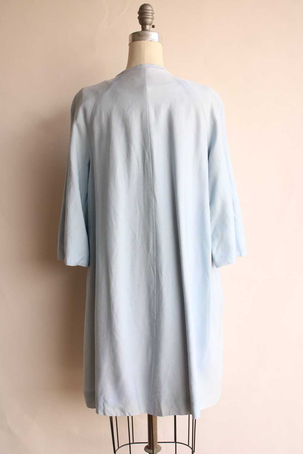 Vintage 1960s Emma Domb Pale Blue Dress with Matc… - image 12