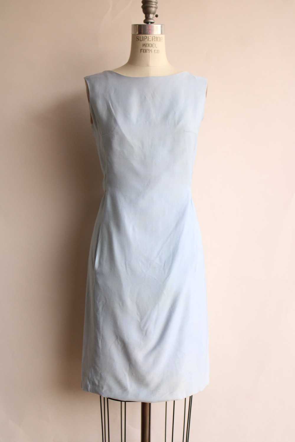 Vintage 1960s Emma Domb Pale Blue Dress with Matc… - image 4