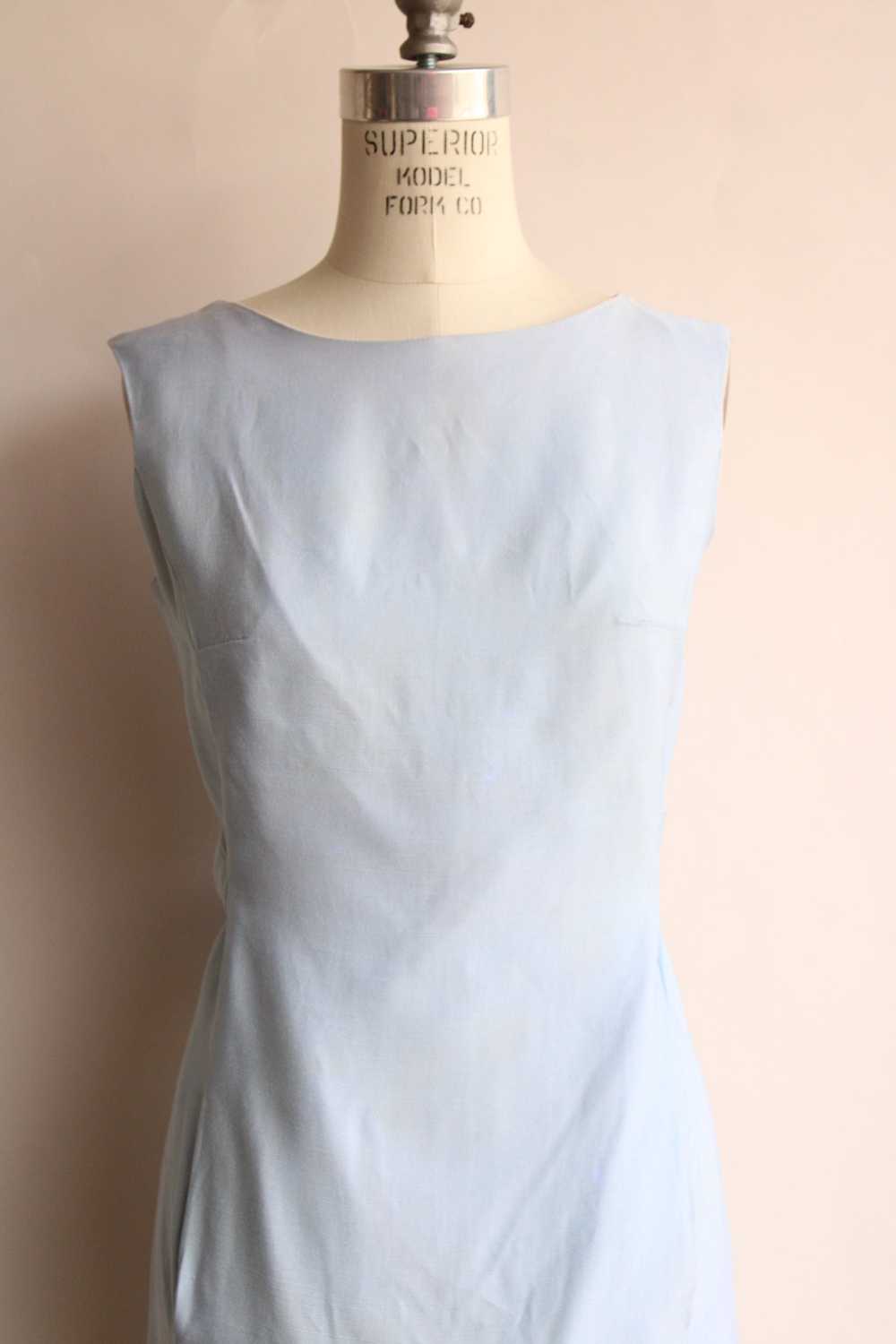 Vintage 1960s Emma Domb Pale Blue Dress with Matc… - image 5