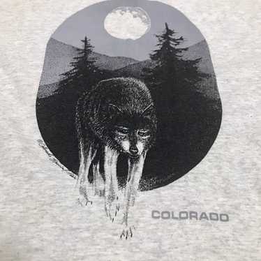 Vintage 1990’s Colorado wolf Singlestitched shirt