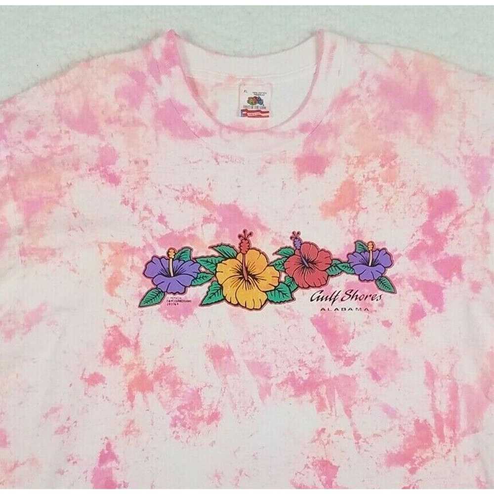 Vtg 90's Gulf Shores Alabama Single Stitch T-Shir… - image 2