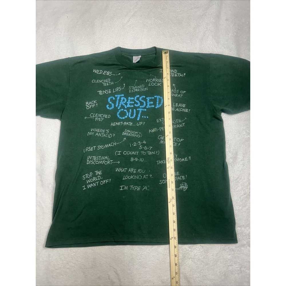 Vintage "Stressed Out" 1991 All Over Print Zany G… - image 10