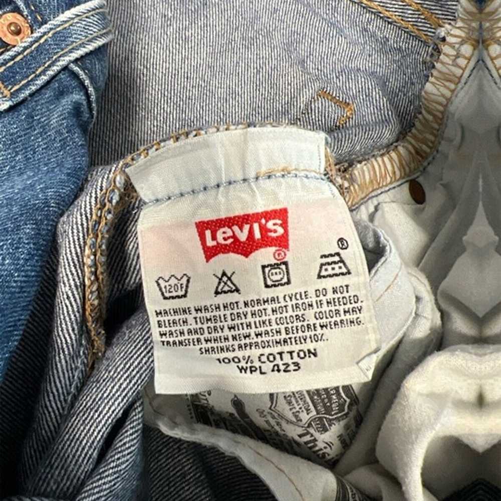 Vintage Levis 501xx Faded Blue Jeans 34 x 34 FIT … - image 11