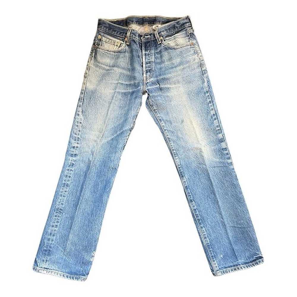 Vintage Levis 501xx Faded Blue Jeans 34 x 34 FIT … - image 1