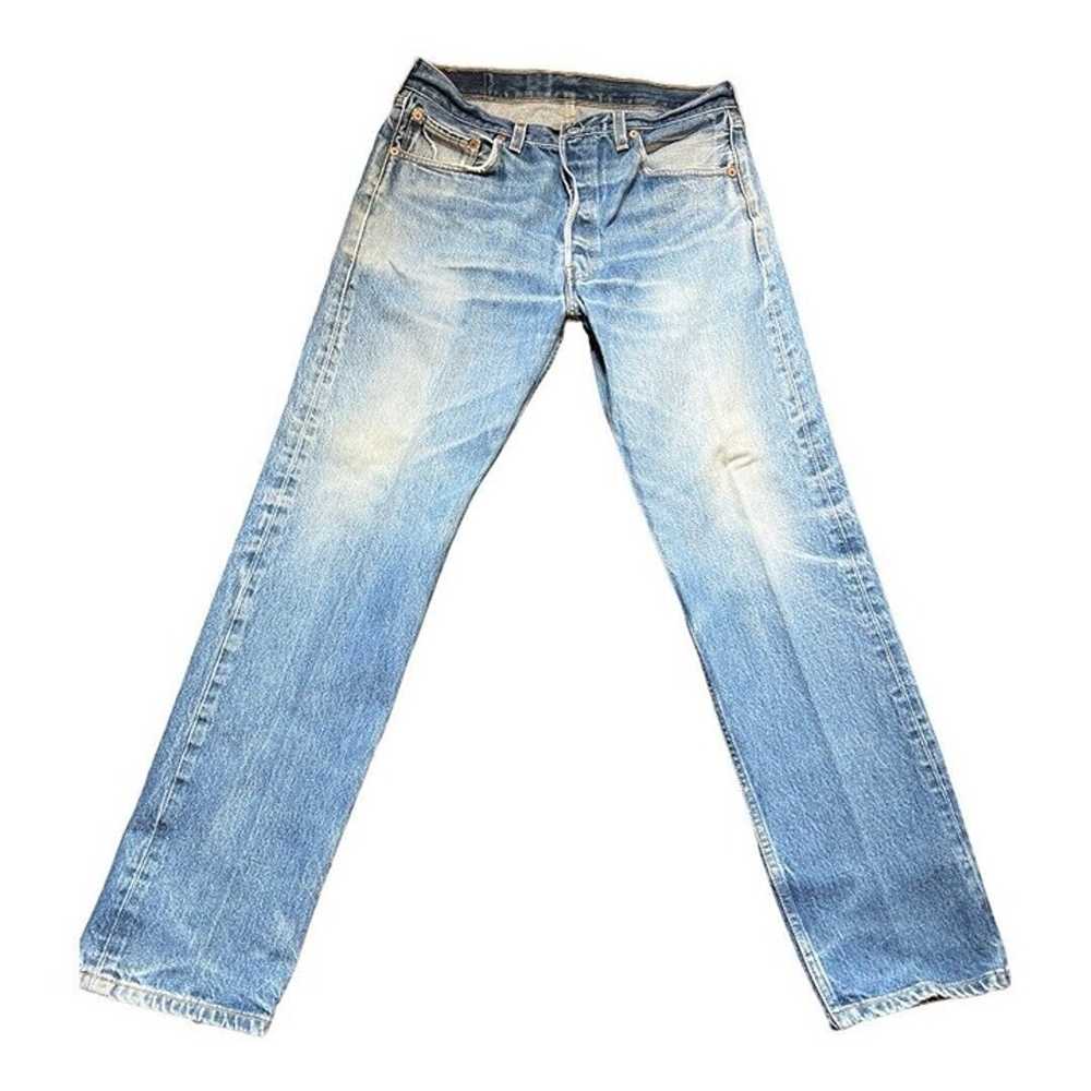 Vintage Levis 501xx Faded Blue Jeans 34 x 34 FIT … - image 2