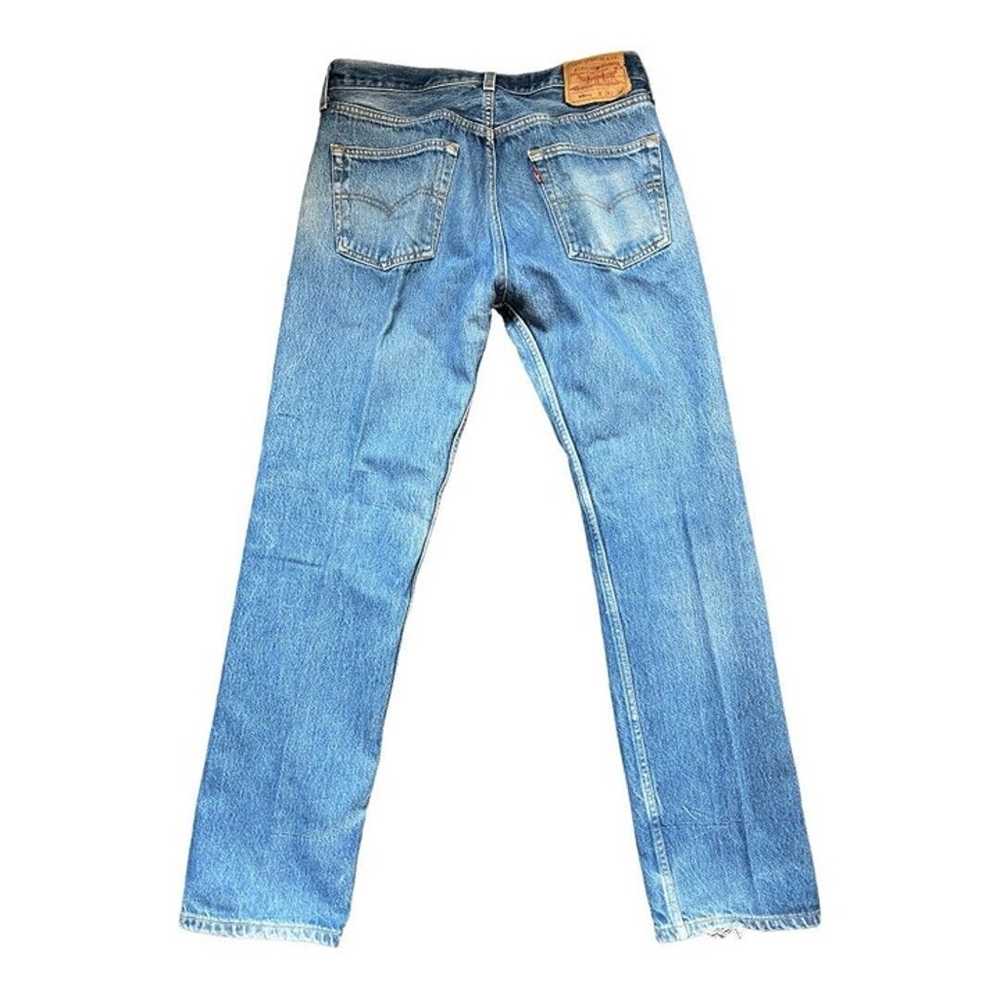 Vintage Levis 501xx Faded Blue Jeans 34 x 34 FIT … - image 3