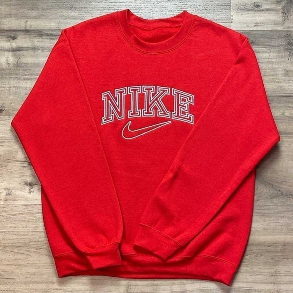 Men’s Red Nike Sweatshirt Size Medium - image 1