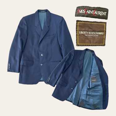Yves Saint Laurent YSL Vintage Navy Blazers Jacke… - image 1