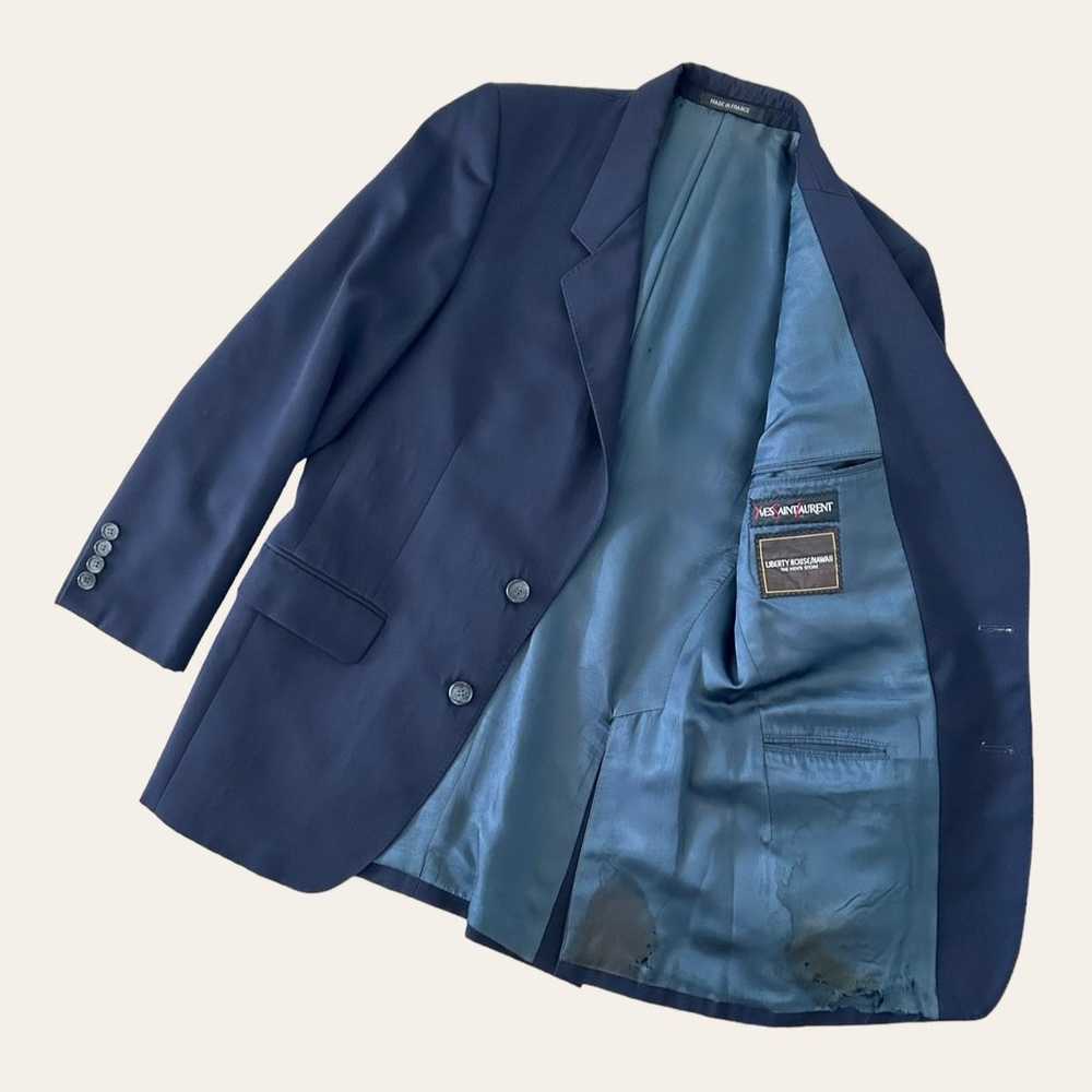 Yves Saint Laurent YSL Vintage Navy Blazers Jacke… - image 3
