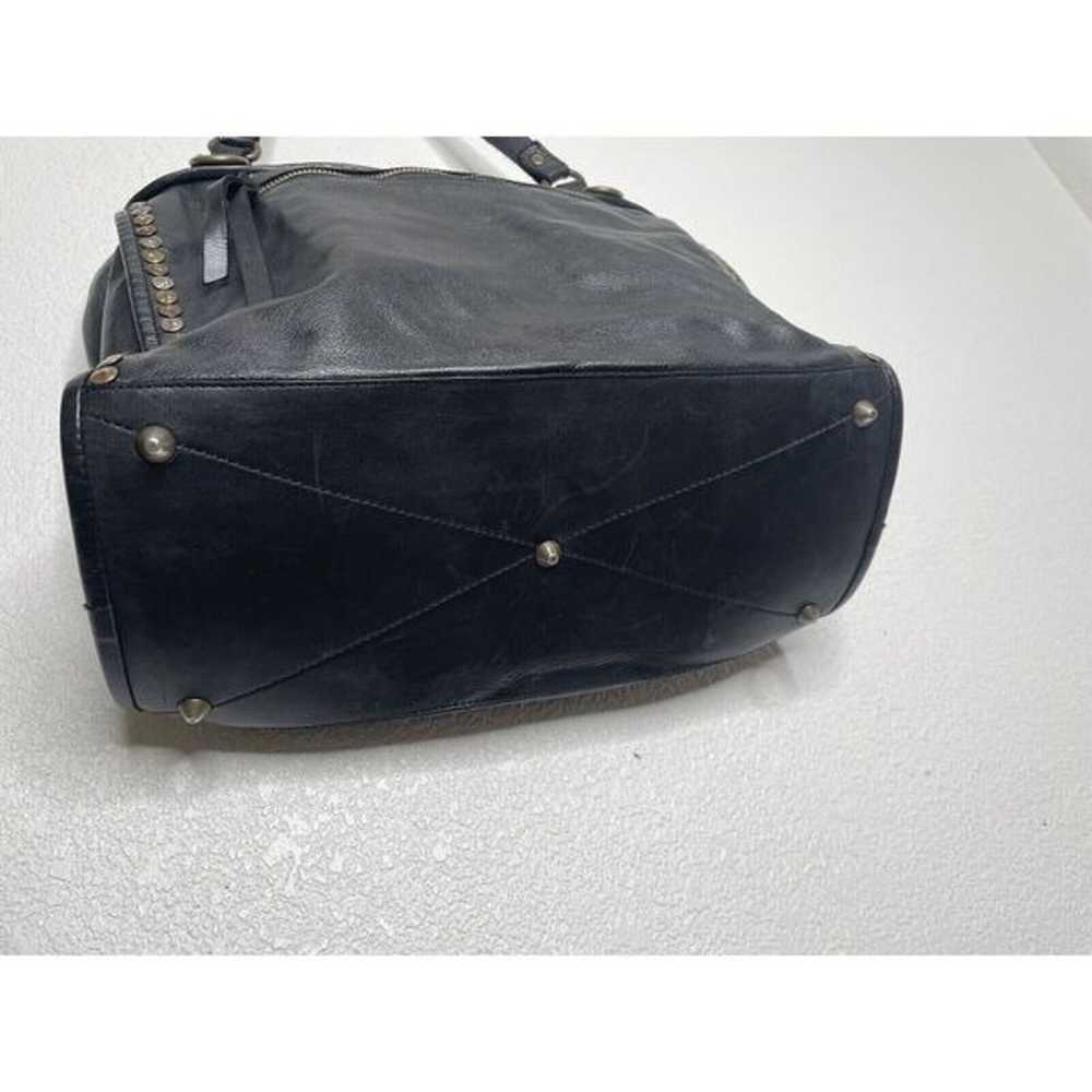 Platania Made In Italy Handbag Purse Satchel Blac… - image 5