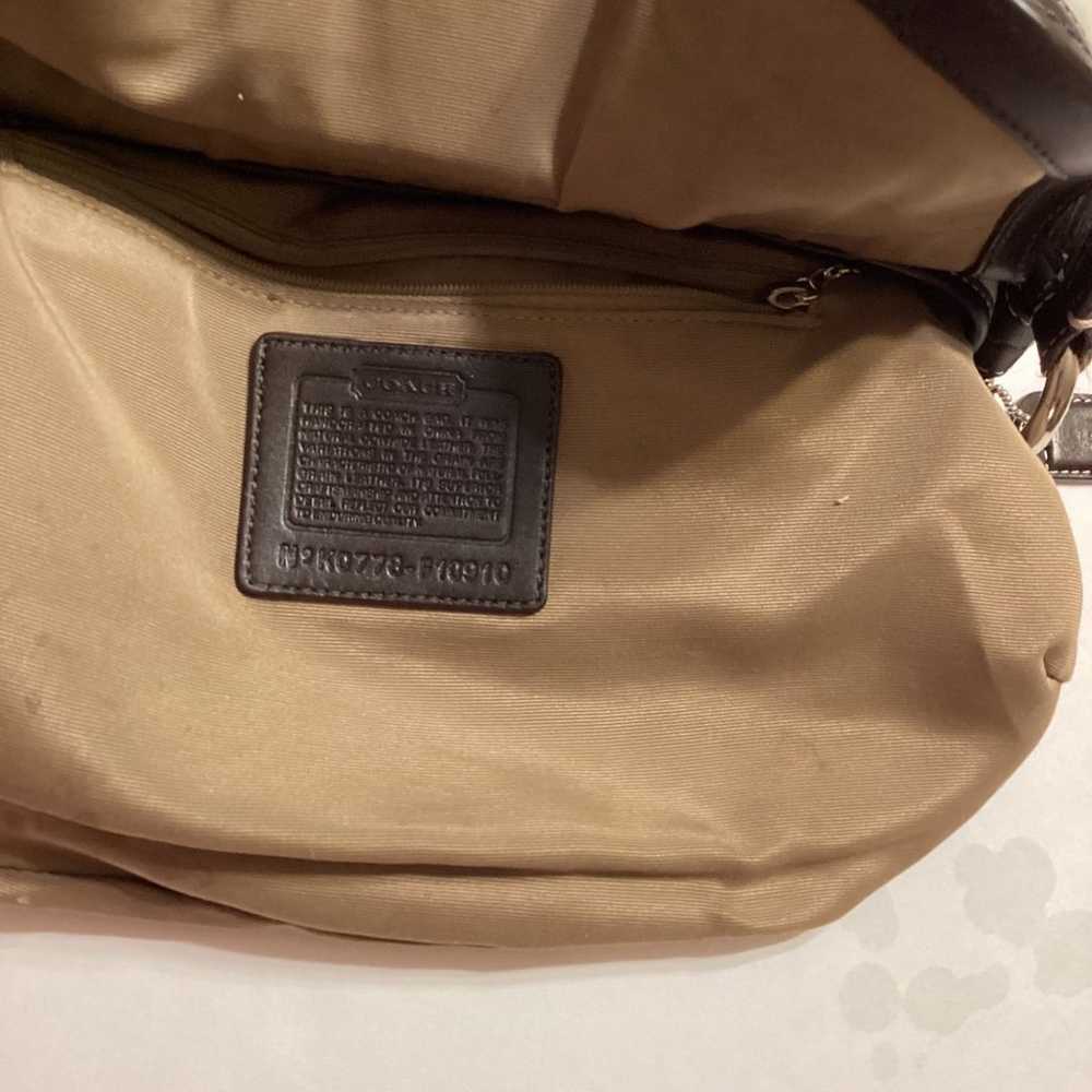 Coach White  & Brown  Leather  Shoulder Bag - image 4