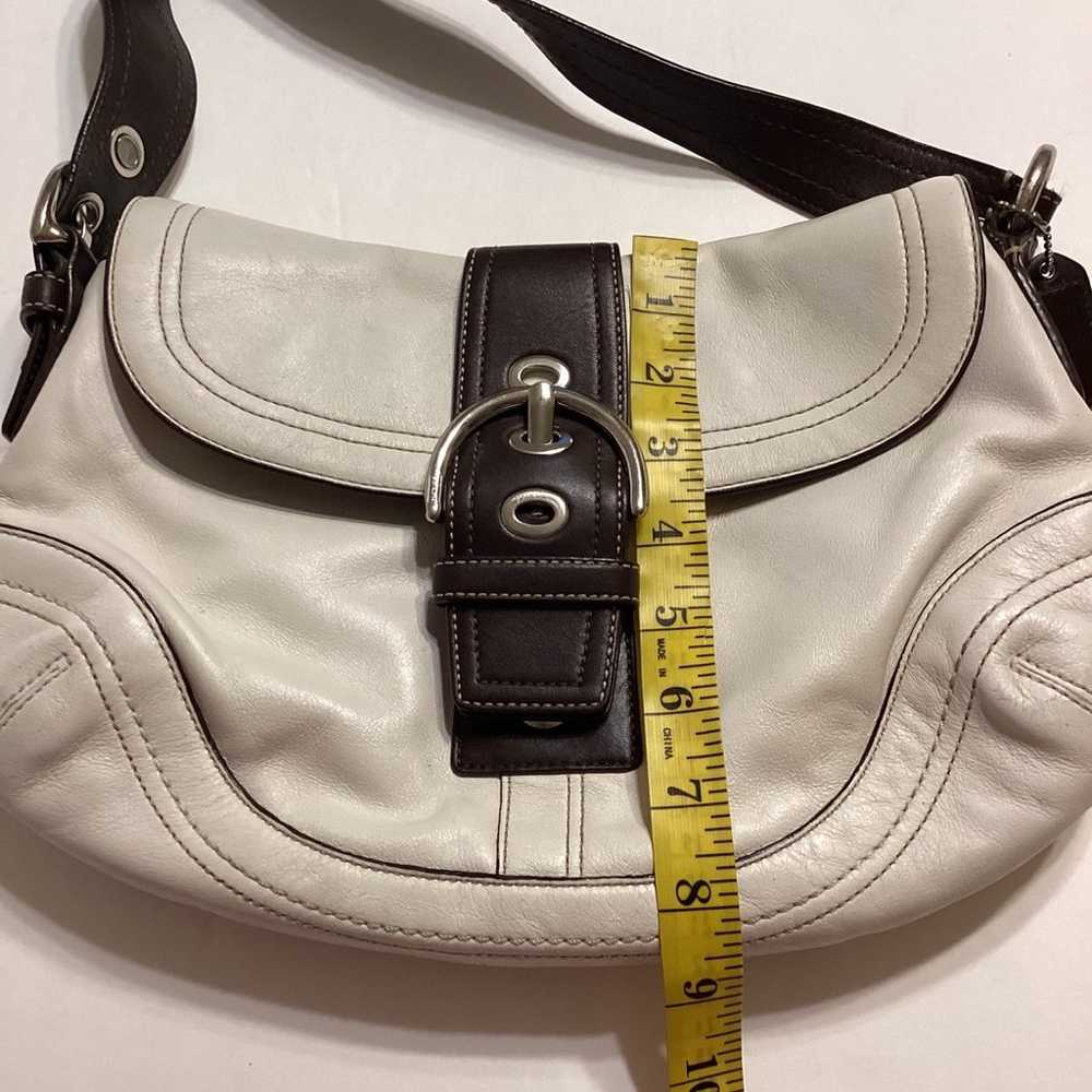 Coach White  & Brown  Leather  Shoulder Bag - image 5