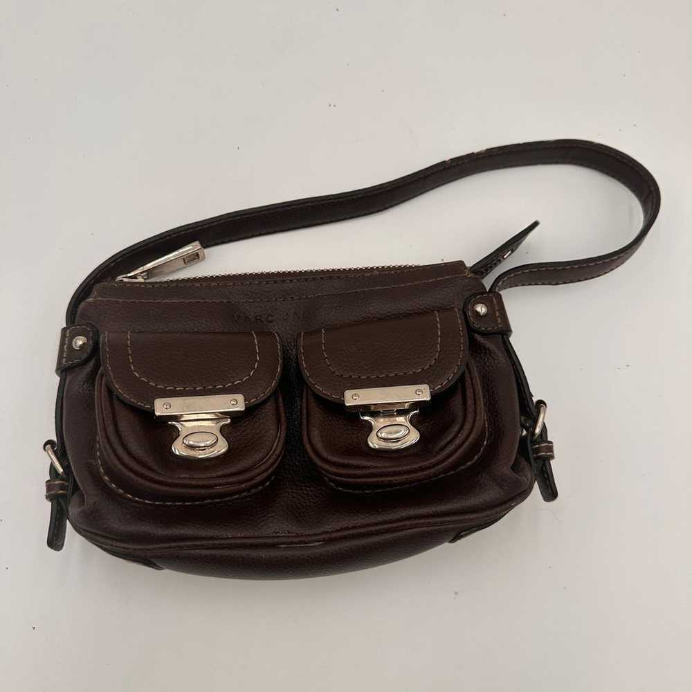 Marc Jacobs Brown Leather Sophia Mini Handbag Pur… - image 1