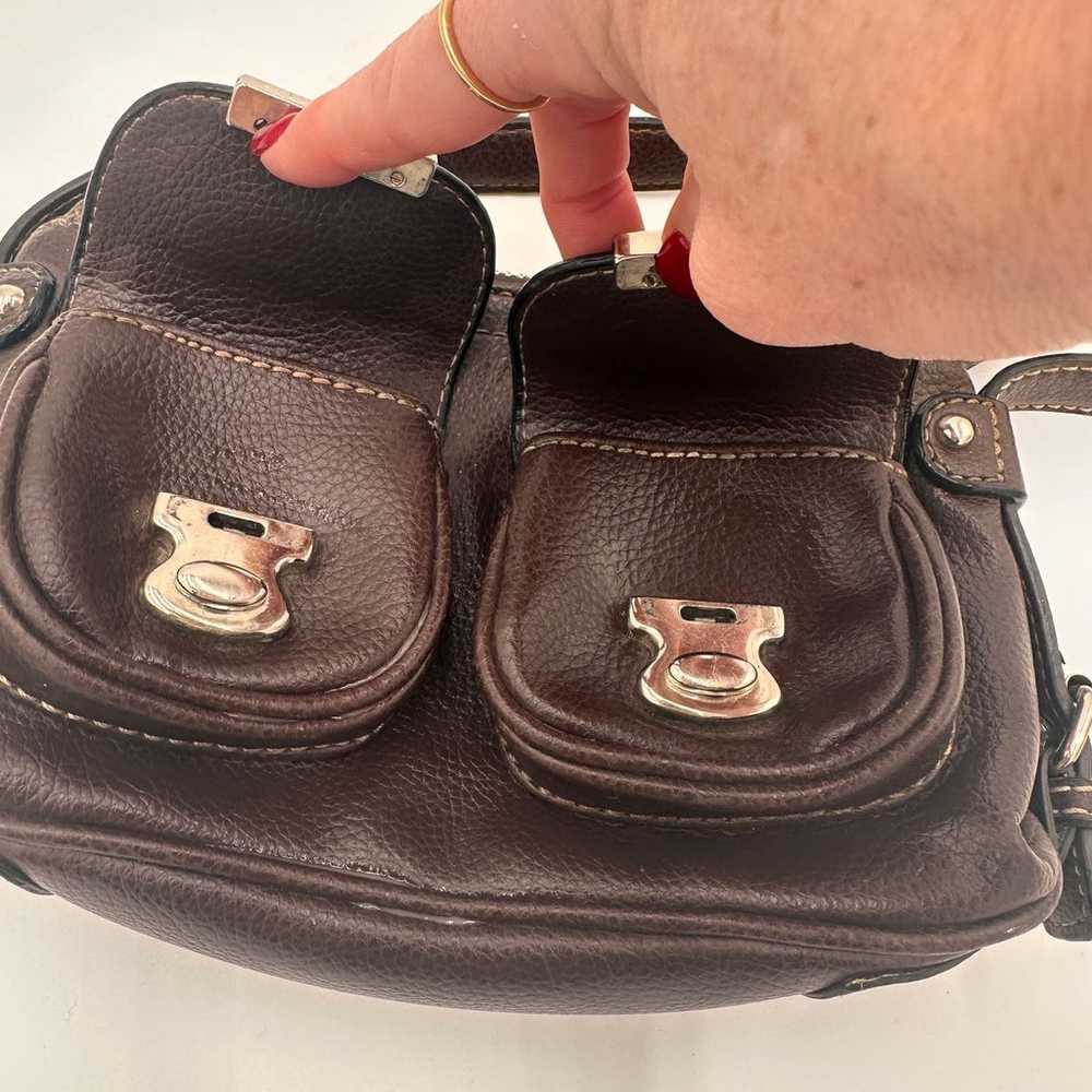 Marc Jacobs Brown Leather Sophia Mini Handbag Pur… - image 3