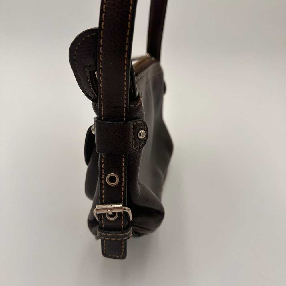 Marc Jacobs Brown Leather Sophia Mini Handbag Pur… - image 8