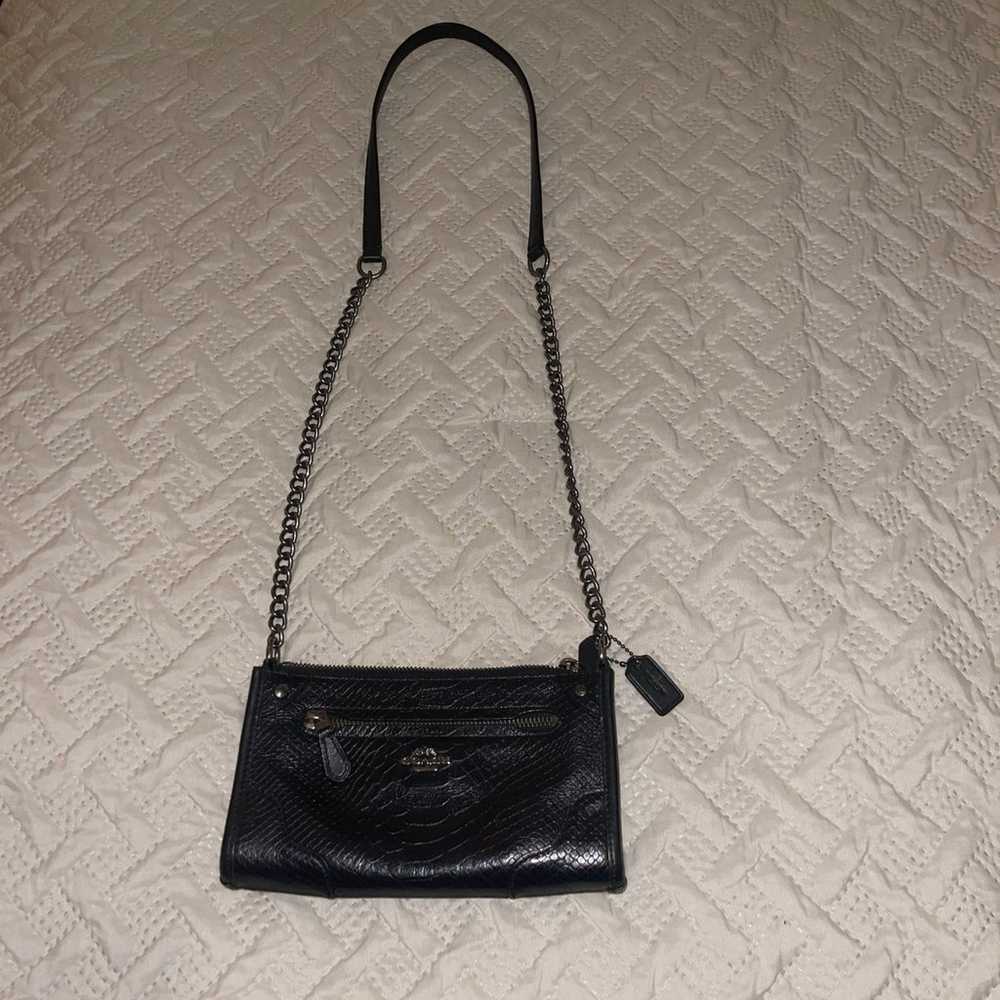 COACH mickie purse in exotic mix embossed leather - image 12