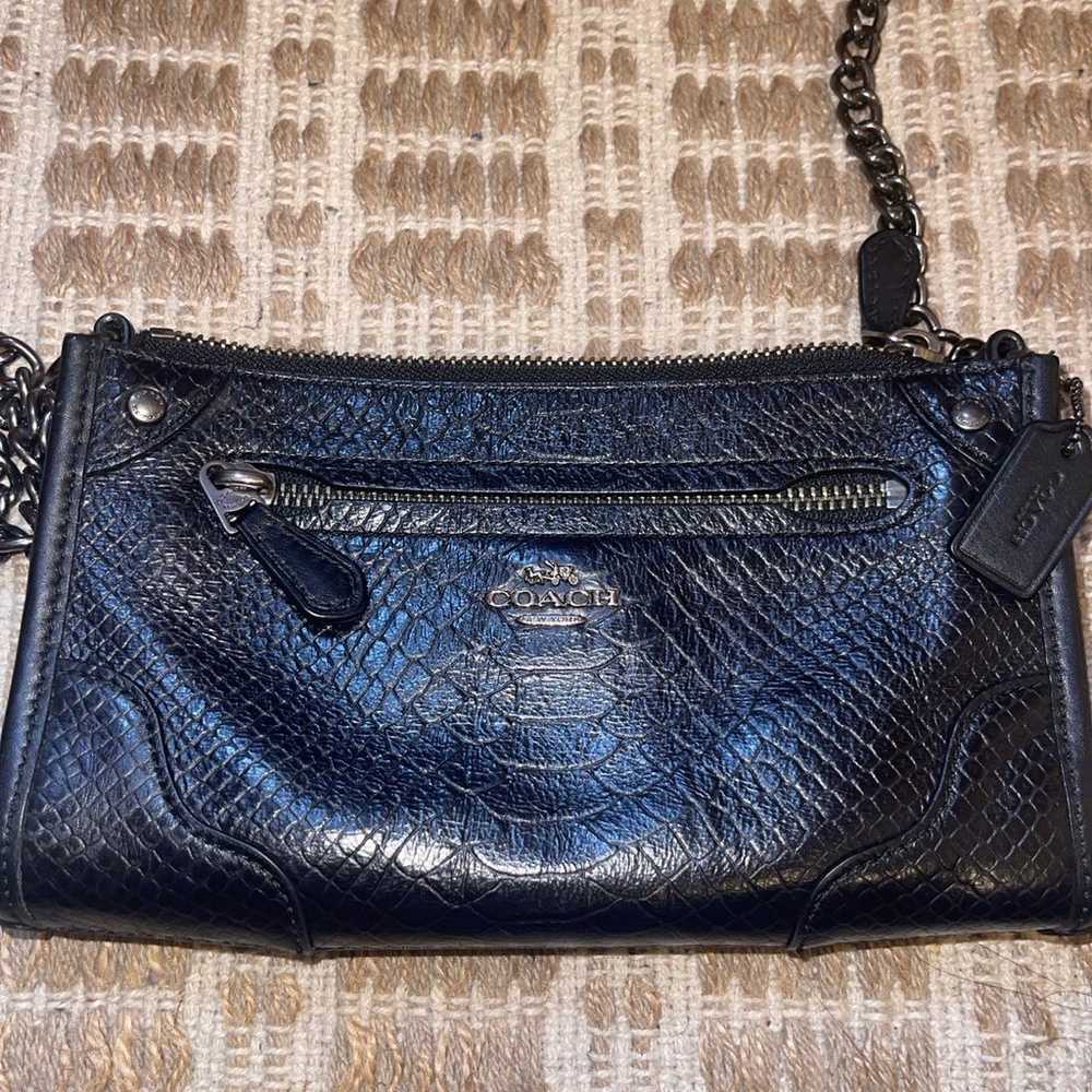 COACH mickie purse in exotic mix embossed leather - image 2