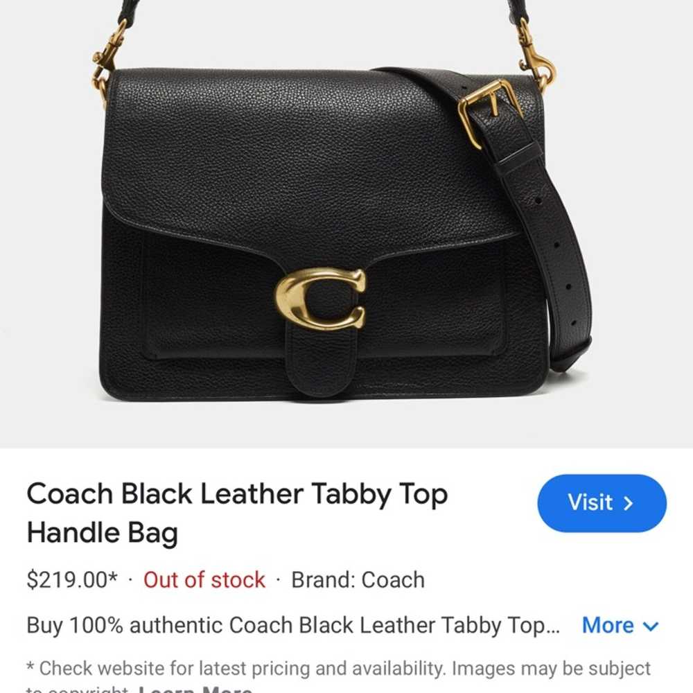 Coach Black Leather purse - image 3