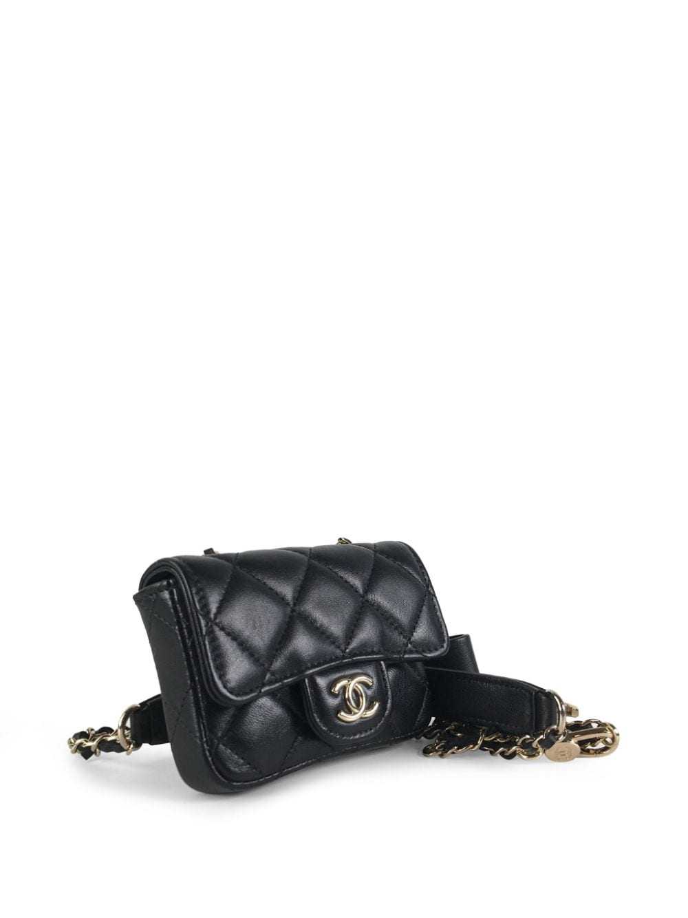 CHANEL Pre-Owned 2021-2023 Bow Classic Lambskin b… - image 3