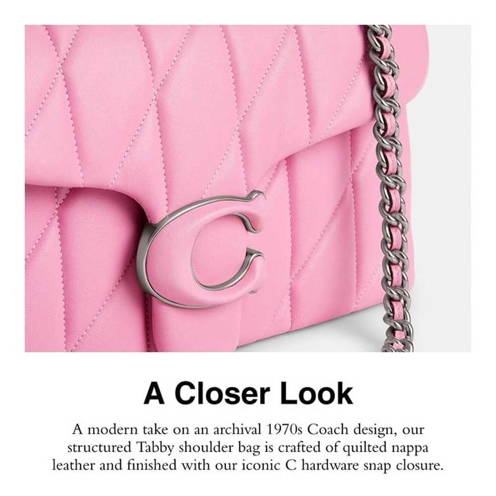 Coach Tabby Shoulder Bag 26, Vivid Pink - image 3