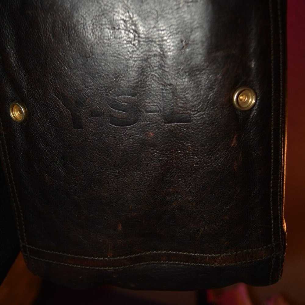 Authentic YSL Downtown Tote Brown Patent - image 3