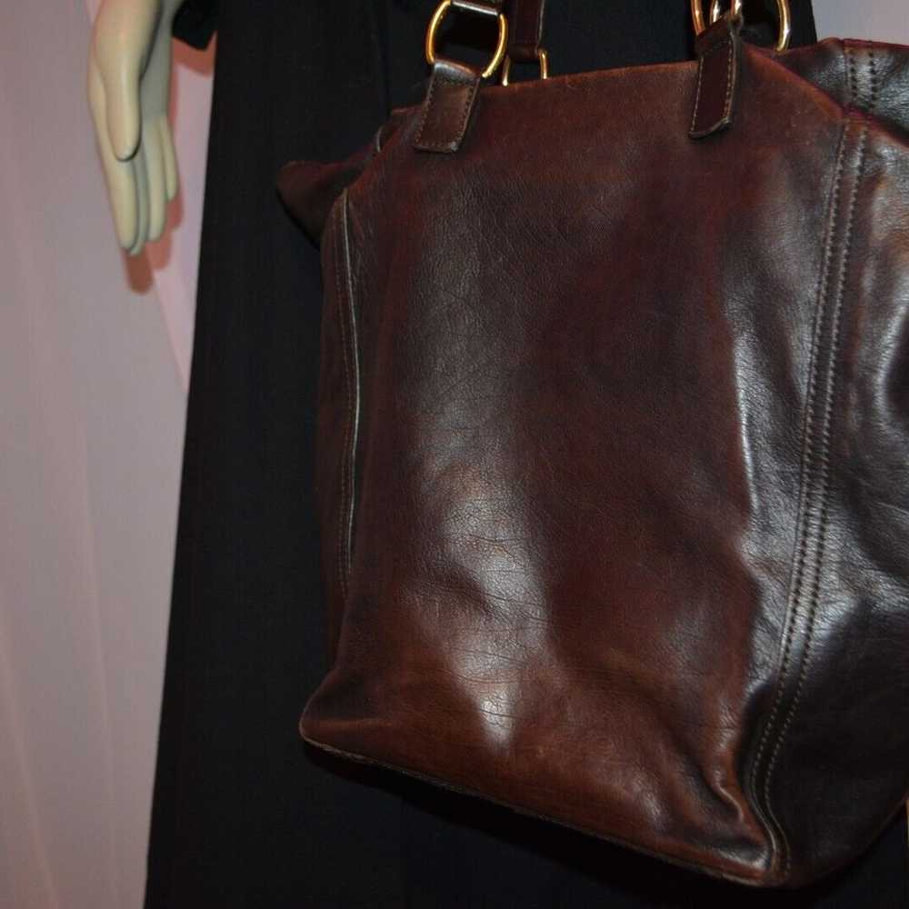 Authentic YSL Downtown Tote Brown Patent - image 6