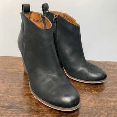 BP Lance Black Almond Toe Leather Boot Size 10M - image 1