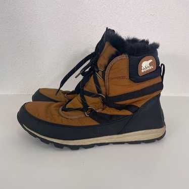 Sorel Brown & Black Lace Up Insulated Winter Snow… - image 1