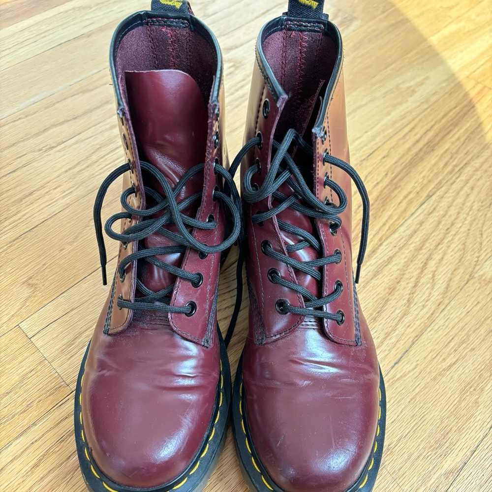 Doc Martens Cherry Red 1460 Boots - image 3