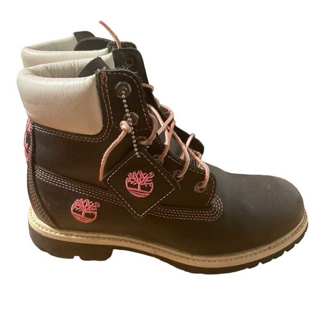 Unisex Timberland Boots Size 9W Black and Pink - image 3
