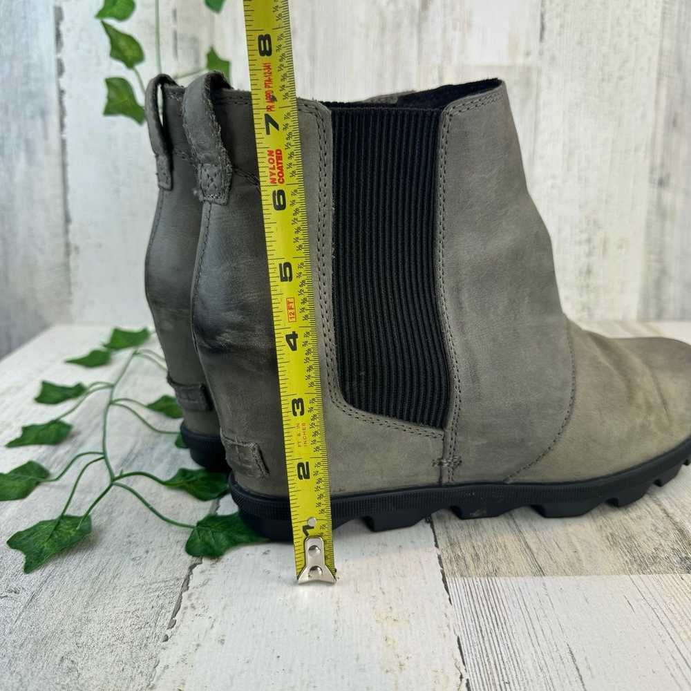 Sorel Womens Gray Suede Slip On Wedge Heels Ankle… - image 10