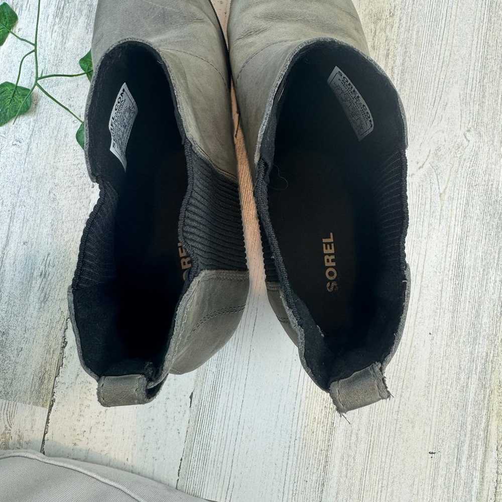 Sorel Womens Gray Suede Slip On Wedge Heels Ankle… - image 7