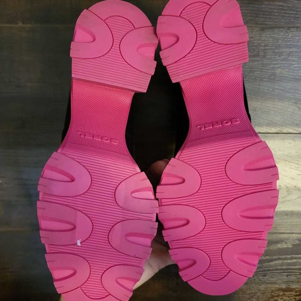 New Sorel Brex Heel Chelsea Boots Womens 9 Block … - image 8