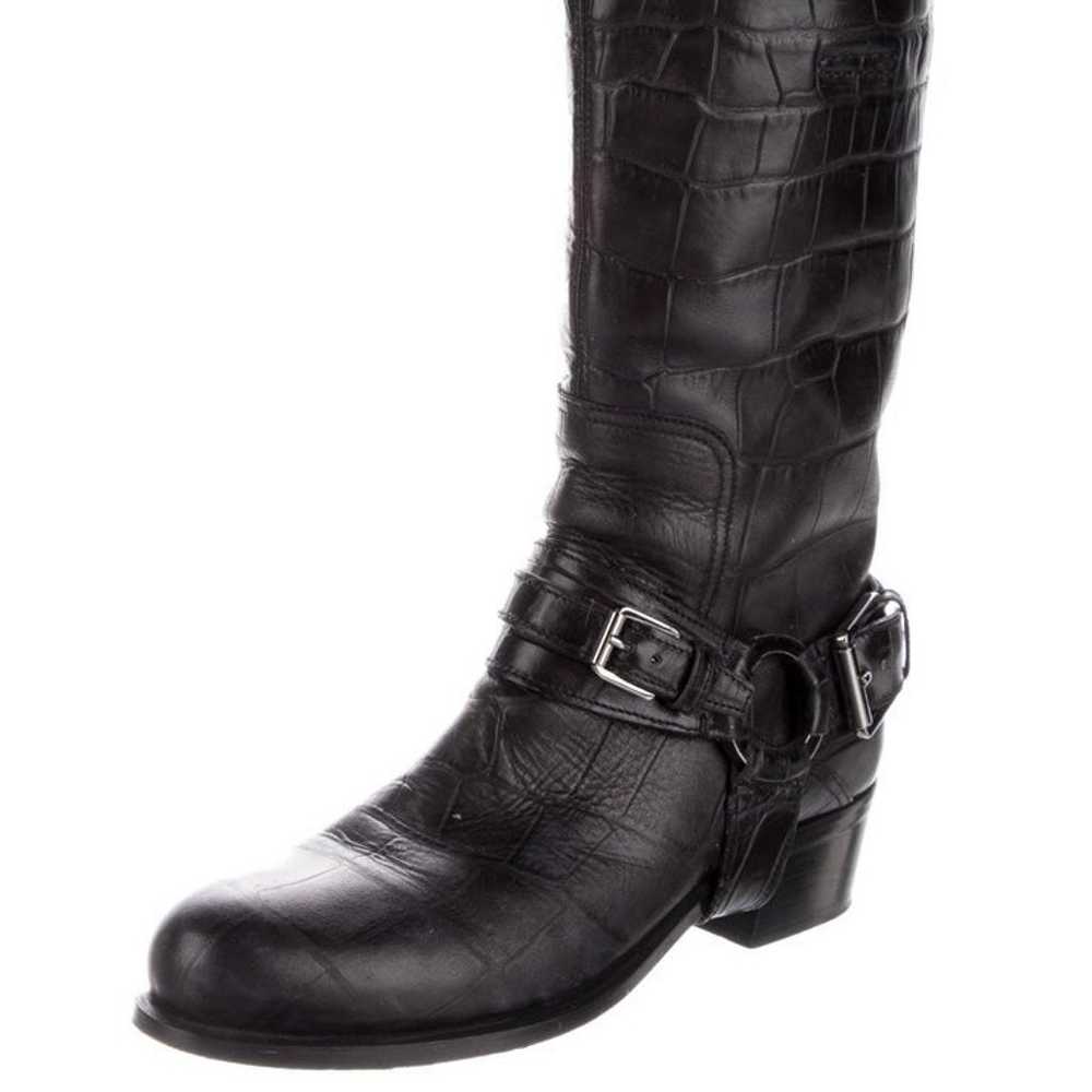 Christian Dior Black Motto Boots - image 2