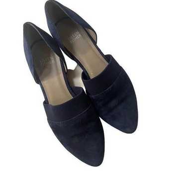 Eileen Fisher Vero Cuoio Flute Blue Suede Flat Po… - image 1