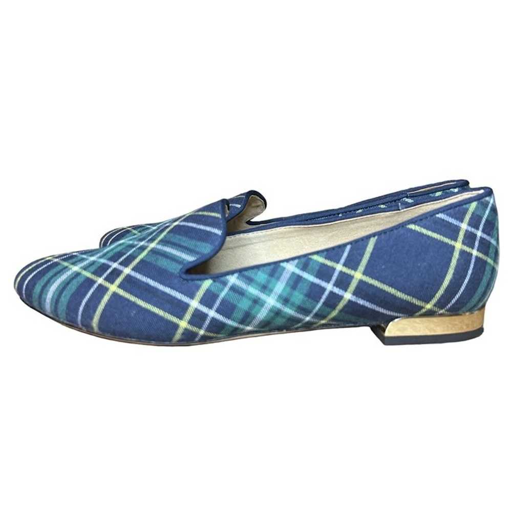 Talbots Edison Flats/ Loafers Navy/green/yellow P… - image 1