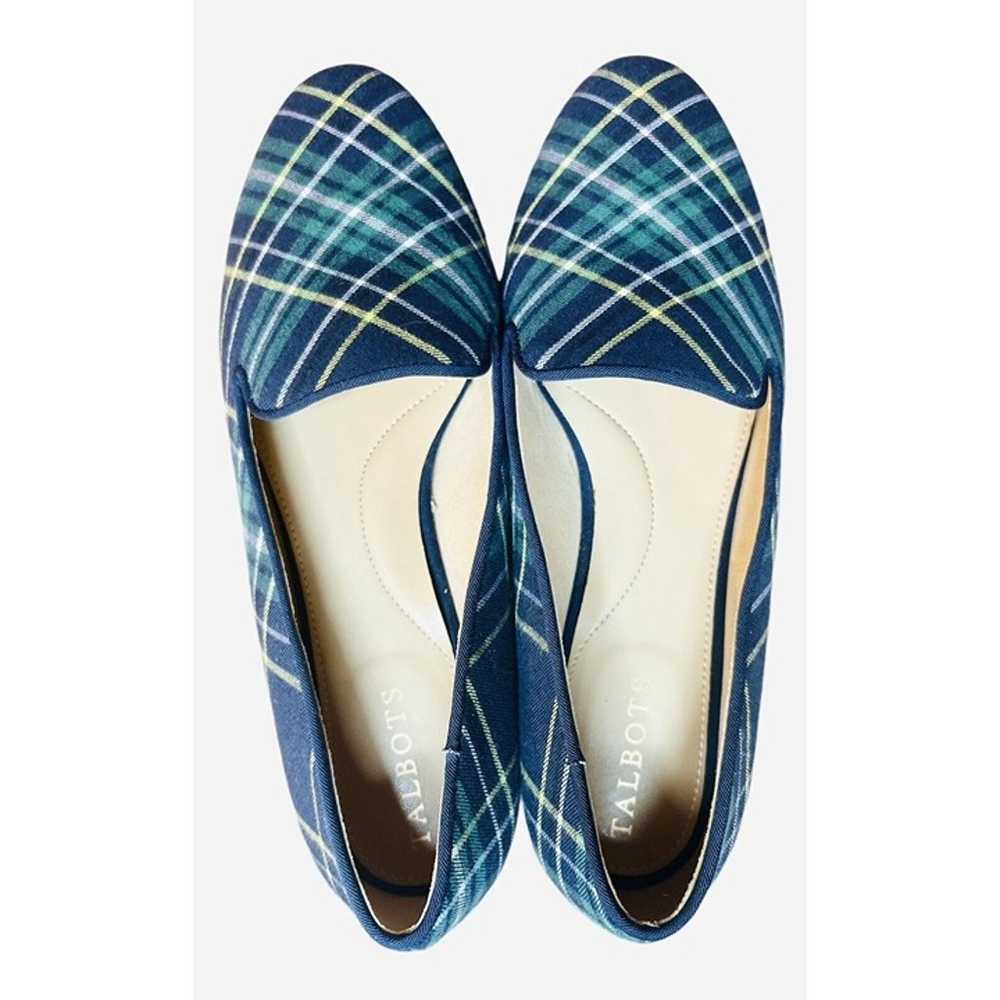 Talbots Edison Flats/ Loafers Navy/green/yellow P… - image 2