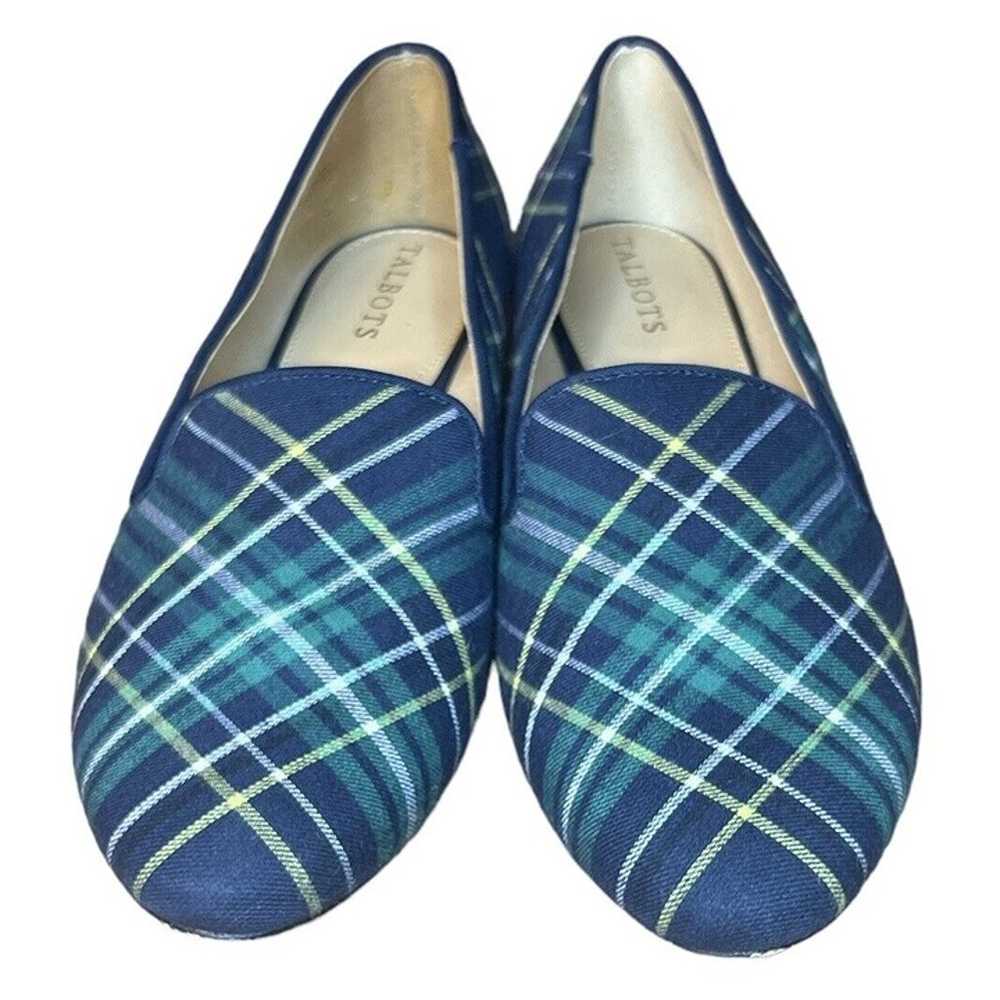 Talbots Edison Flats/ Loafers Navy/green/yellow P… - image 3