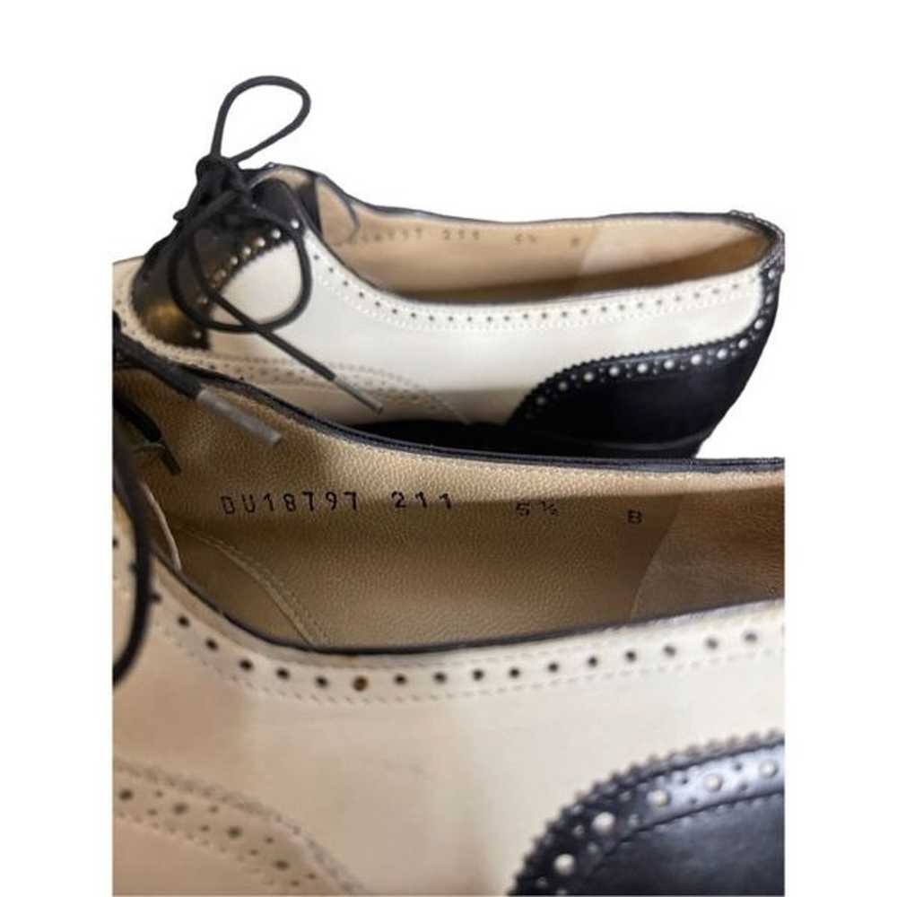Salvatore Ferragamo Womens 5.5 Oxford Leather Sho… - image 5
