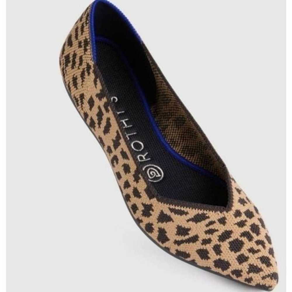 ROTHY'S The Point Loafer in Leopard Print Size 8.5 - image 1