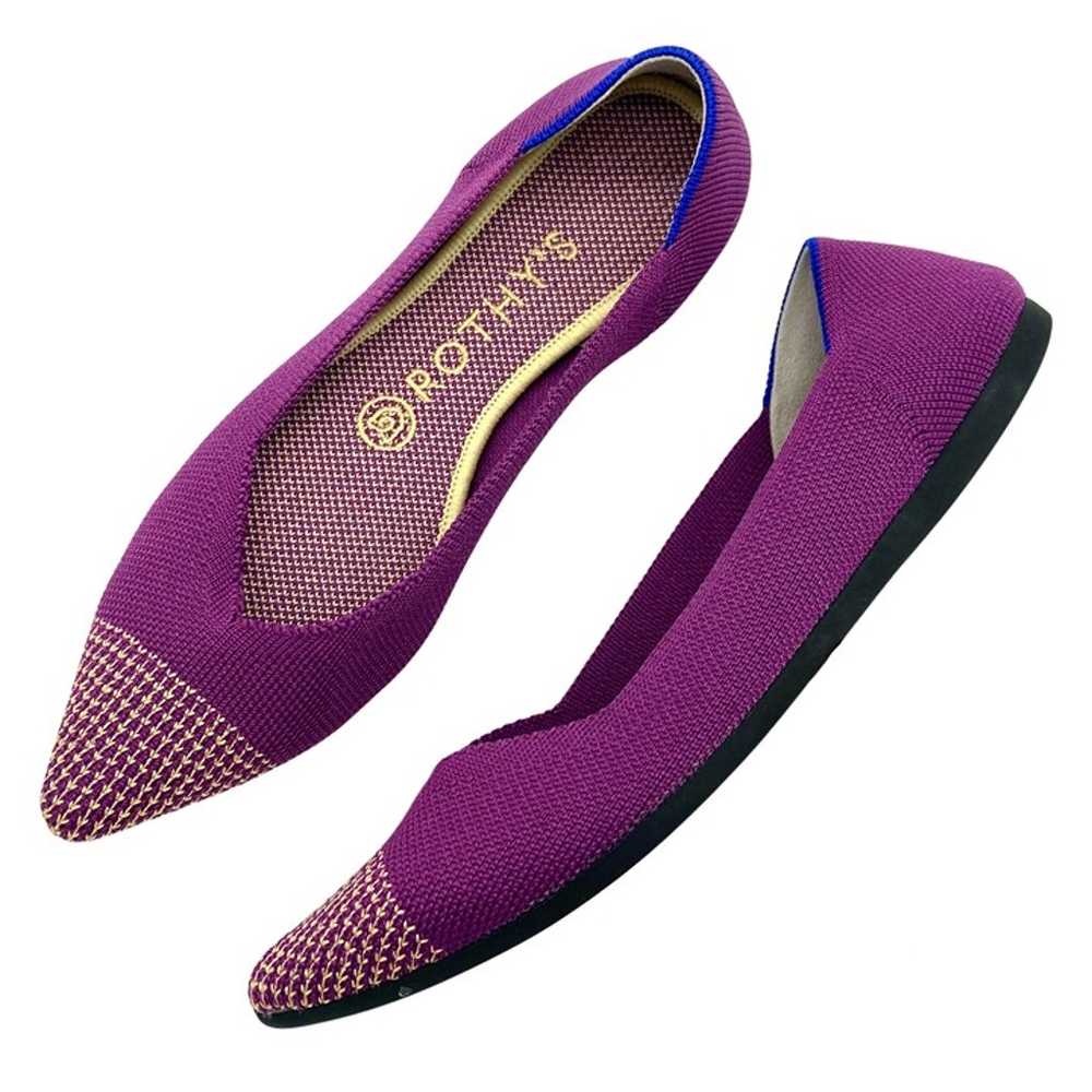 Rothy's The Point Mulberry Rare Retired Slip On F… - image 1