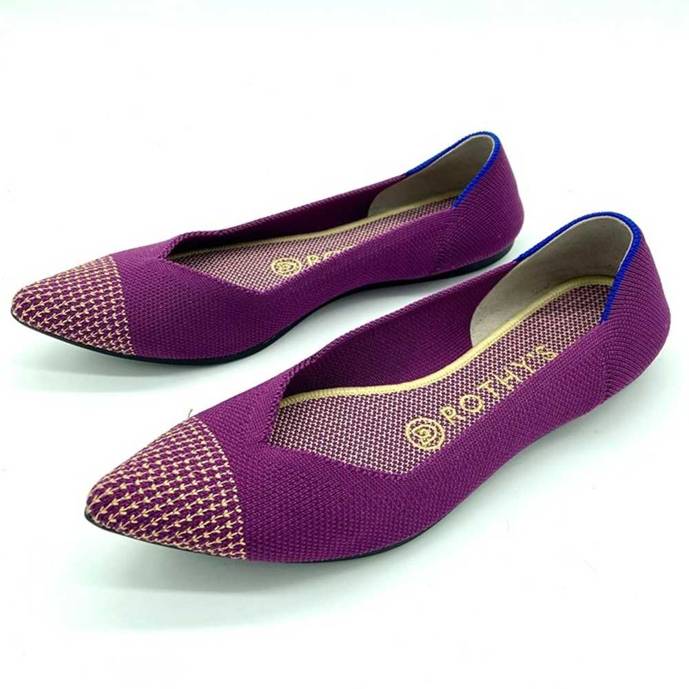 Rothy's The Point Mulberry Rare Retired Slip On F… - image 3