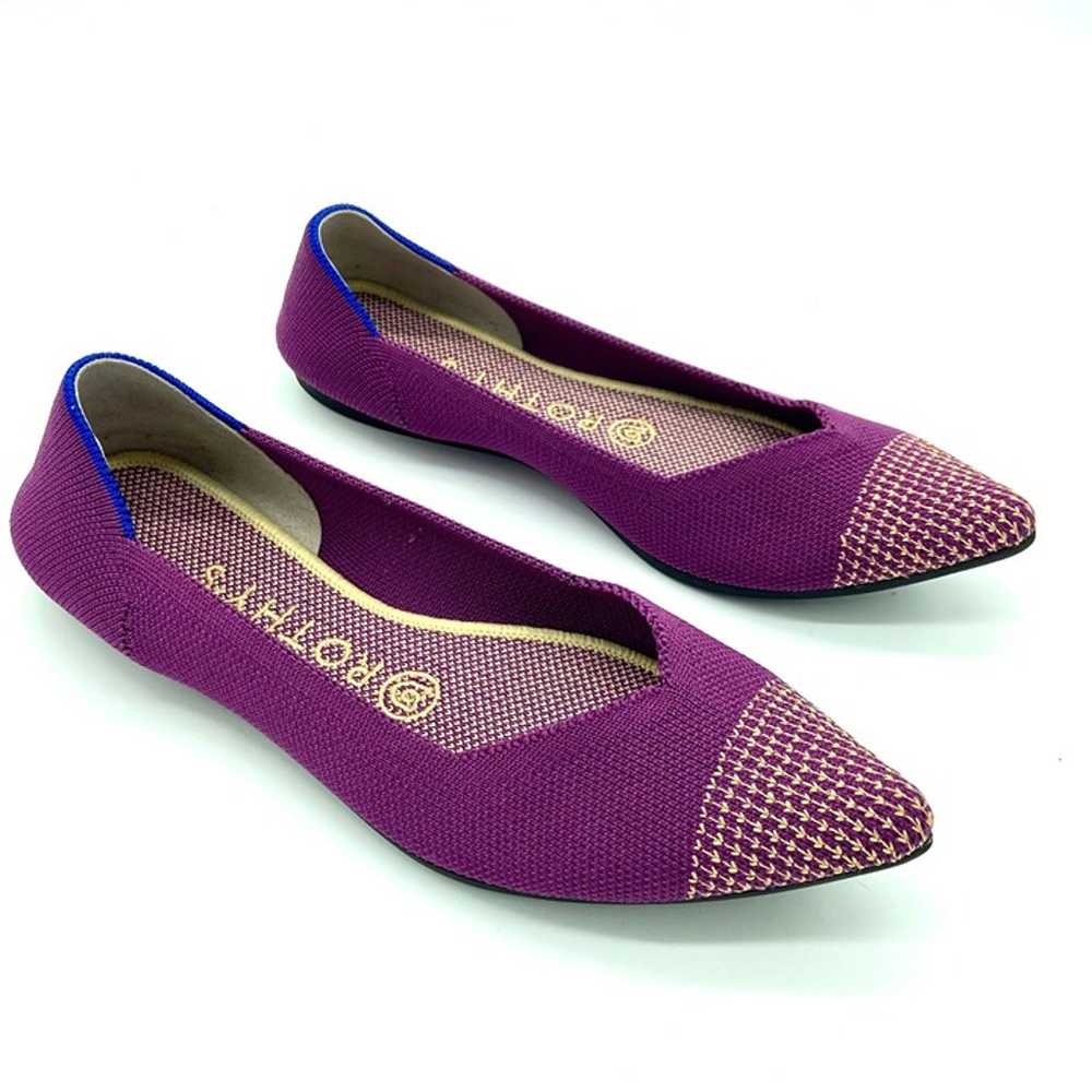Rothy's The Point Mulberry Rare Retired Slip On F… - image 4