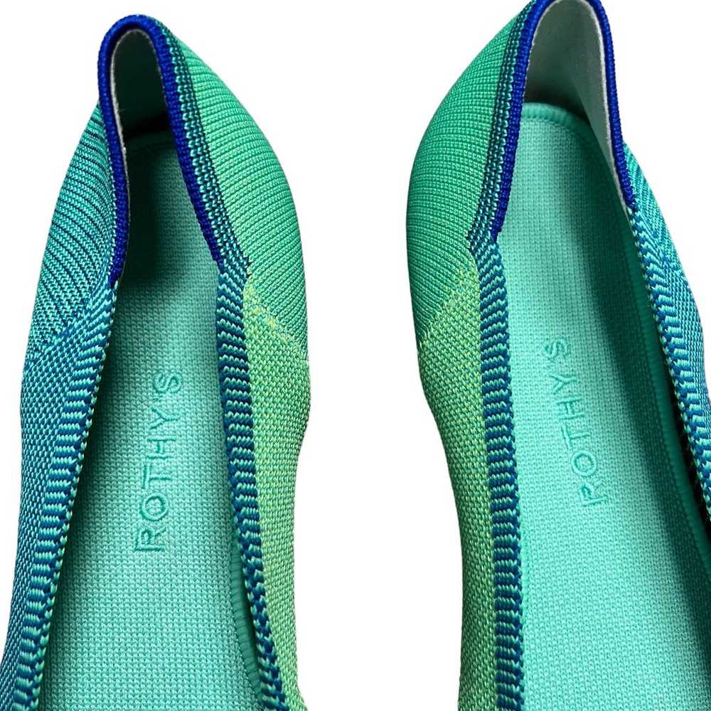 Rothy's The Point in Blue Jade Women’s Size 9 - image 3