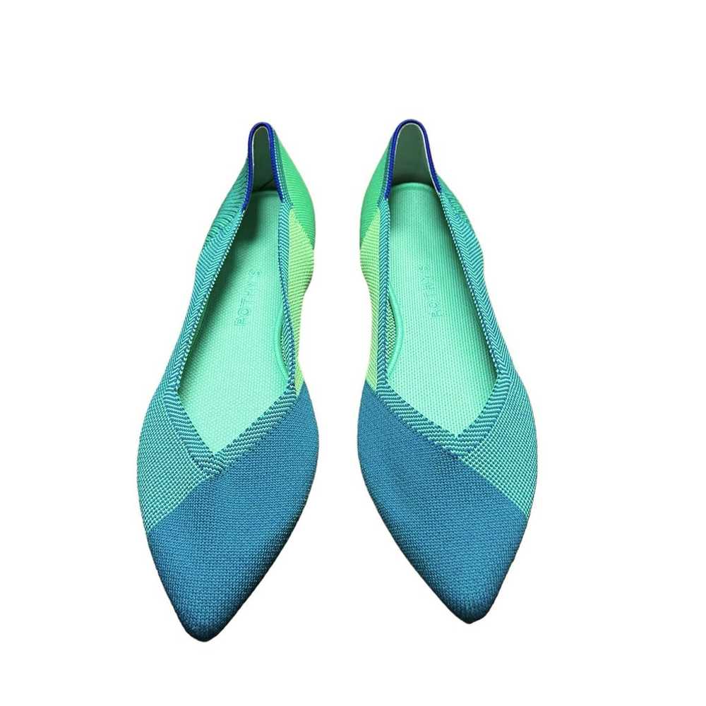 Rothy's The Point in Blue Jade Women’s Size 9 - image 4