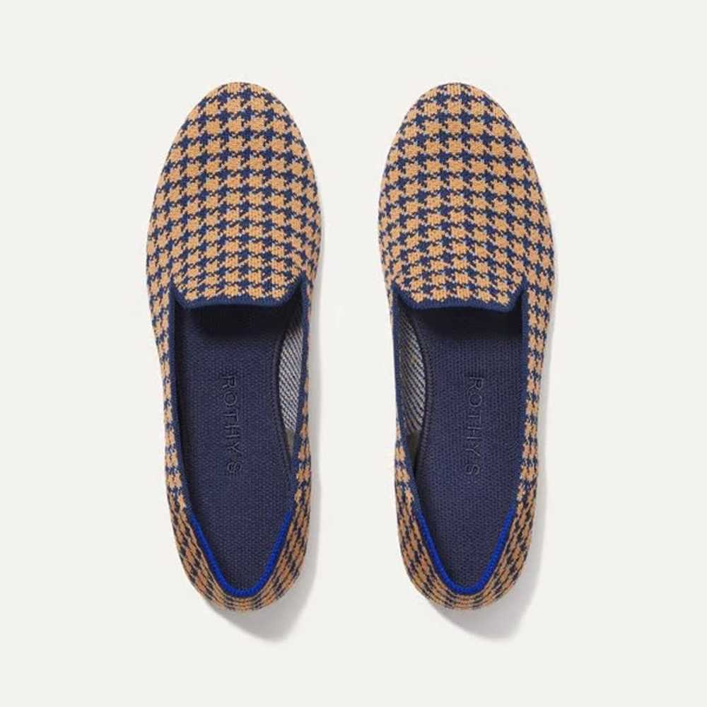 Rothy’s The Loafer Sapphire And Camel Houndstooth… - image 1