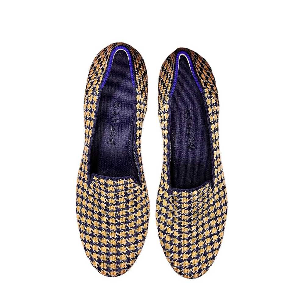 Rothy’s The Loafer Sapphire And Camel Houndstooth… - image 3