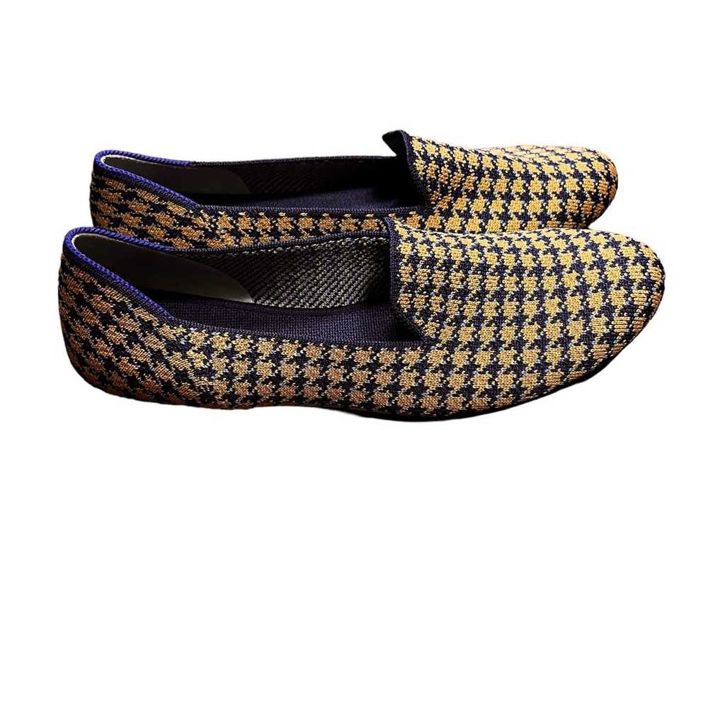 Rothy’s The Loafer Sapphire And Camel Houndstooth… - image 4