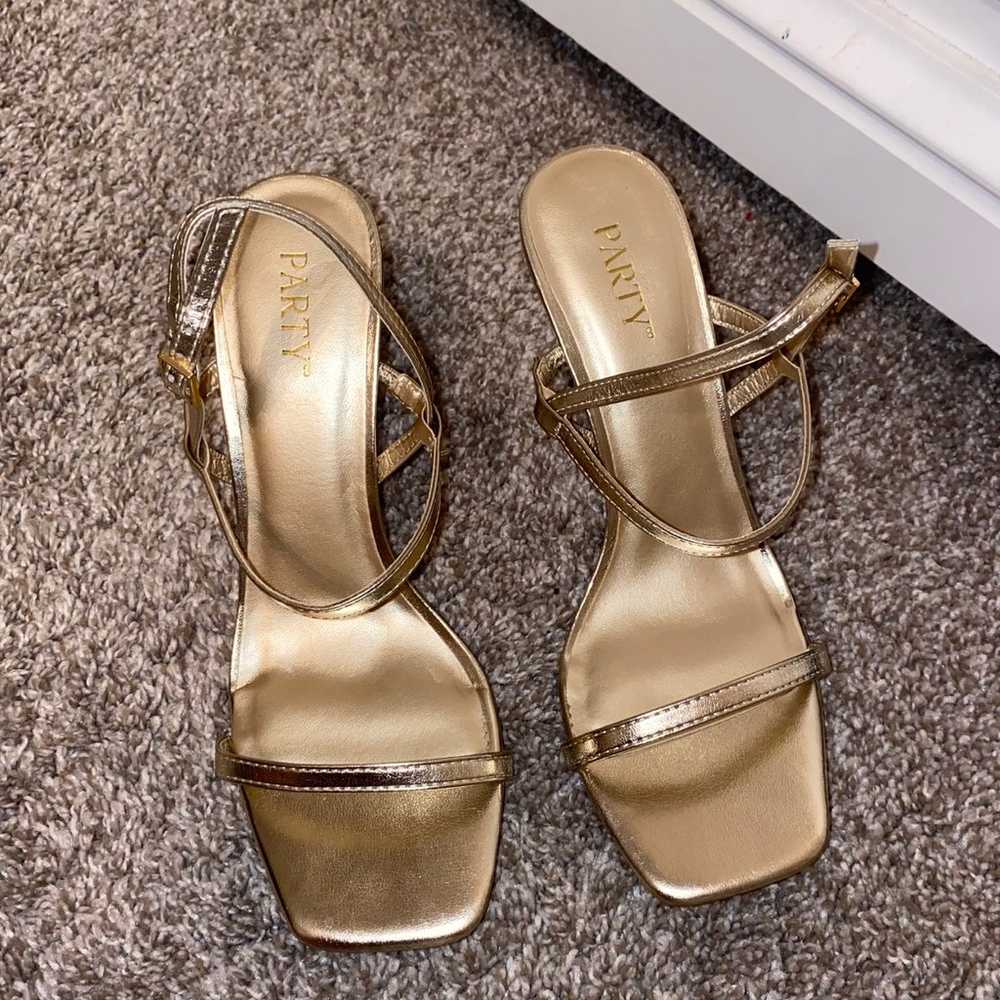 Gold heels - image 5