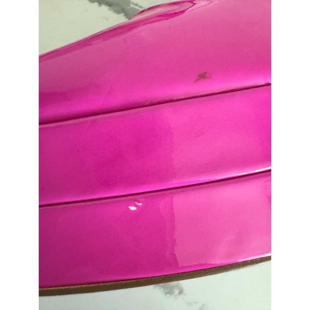 Liliana Pink Patent Leather Platform Stilettos 6"… - image 7